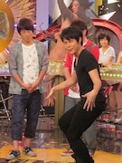 篠宮の意気込みギャグ姿。