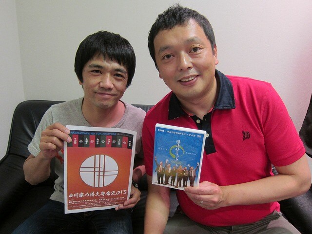 DVD「中川家×サンドウィッチマン×ナイツ 漫才サミット ~実力派漫才師・笑いの頂上会談~」を発売した中川家。