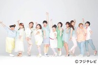 （左から）渡辺直美、柳原可奈子、友近、森三中、オアシズ、椿鬼奴、ハリセンボン。(c)フジテレビ