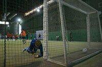 PKは3-2で一般の男女混合チームが勝利。