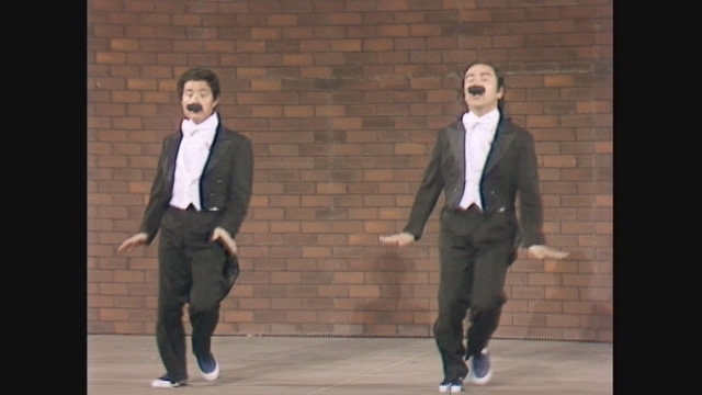 「ヒゲダンス」の一場面。(c)TBS