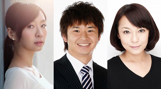 7月1日（月）放送「終電ごはん」（テレビ東京）出演のオードリー若林（中央）、酒井若菜（左）、佐藤仁美（右）。