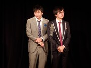 ネタを披露する磁石。