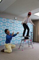 「香川県　鬼ヶ島＆小豆島　プロジェクト」会見。(c)吉本興業