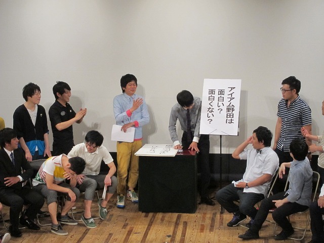 ディベートに参加しつつも徐々に心が折れるアイアム野田。