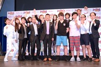 「イオン×よしもと『ハイスクールマンザイ2013～H-1 甲子園～』」制作＆特別部門発表会見の模様。