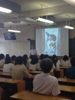 東京学芸大学での講義の様子。