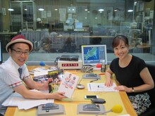 ニッポン放送で「プチ鹿島のナイタースペシャル!!」のパーソナリティを務めたプチ鹿島と、増田みのりアナウンサー。