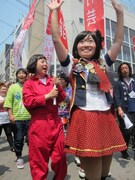 道頓堀お練りの様子。