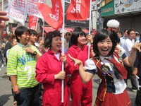 道頓堀お練りの様子。