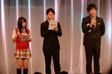 司会のライセンスと番組応援サポーターのNMB48・山田菜々