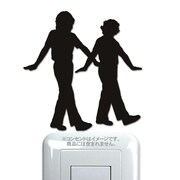 COWCOWのウォールステッカー「エンディングポーズ」の使用例。