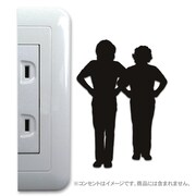 COWCOWのウォールステッカー「腰に手のポーズ」の使用例。