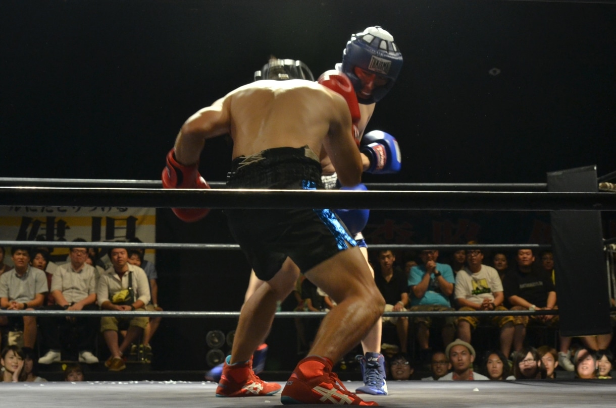 対戦の様子。