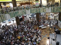 「イオン×よしもと『ハイスクールマンザイ2013～H-1 甲子園～』」関東地区大会準決勝の模様。