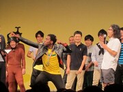 ボルトのモノマネをする超新塾・アイク。キャラ抜群だが、本人はキャラがないと悩んでいるそう。