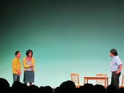 我が家のコント。兄・杉山に婚約者・谷田部を紹介する妹・坪倉。壮大なコントの結末に会場も爆笑。