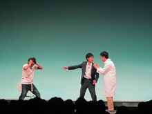 ネプチューンのコントでは、記憶喪失になった男をめぐるドラマを展開。見事なオチが待っていた。