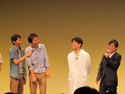 名倉の娘が吐いたと聞いて笑いながら謝る田中。