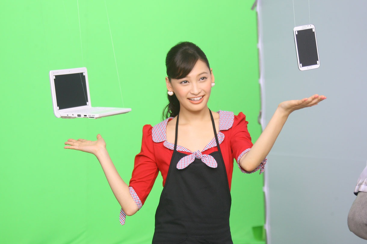 CM撮影中の風景