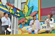 （左から）佐野瑞樹フジテレビアナウンサー、森永卓郎、友近。