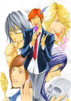 永井三郎が残念な男子高校生たちを描く「金の卵（きんたま）ヒーローズ」のカット。