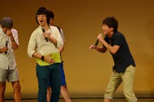 ショートコントを披露したアルファルファ。