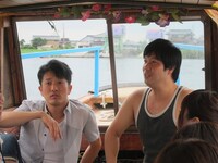 潮来・十二橋巡り遊覧船。