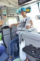 藤井の貴重なバスショット。