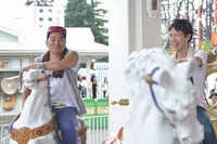 姫を見守る騎士たち。