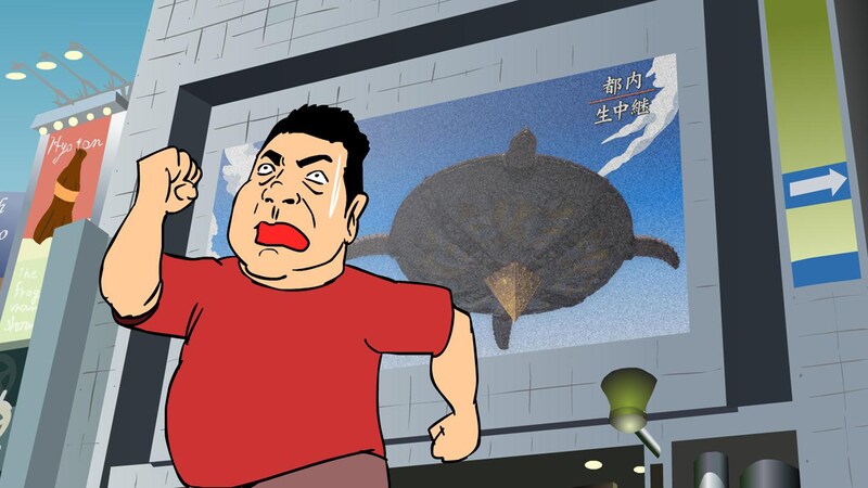 映画「鷹の爪GO～美しきエリエール消臭プラス～」出川哲朗出演シーン (c)鷹の爪GO製作委員会