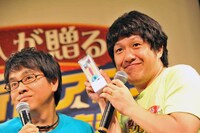「カプコン 新作ゲームアプリ発表会」に登場したアメリカザリガニ。