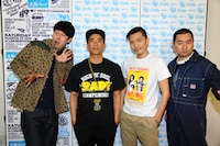 「第4回高校生RAP選手権全国大会」に出演する（左から）小籔千豊、真木蔵人、ZEEBRA、レイザーラモンRG。