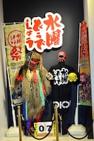 HTB本社1Fの「水曜どうでしょう」展示コーナー。