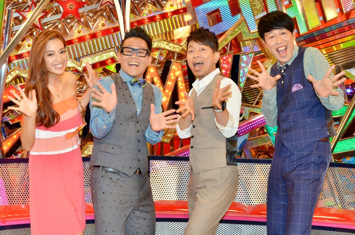 「噂の現場直行ドキュメン ガンミ！」に出演する（左から）中村アン、宮川大輔、雨上がり決死隊・宮迫、小籔千豊。