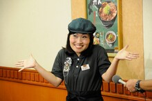 吉野家のユニフォームに着替えたキンタロー。。