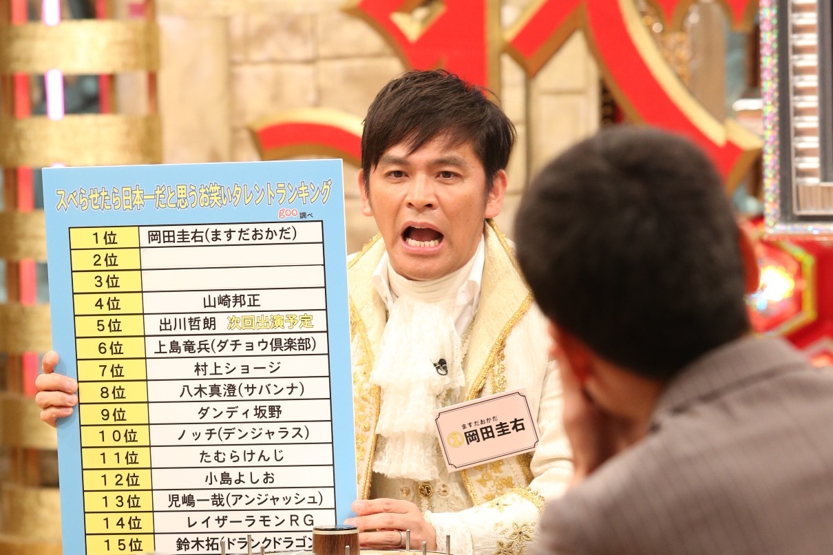 MCのますだおかだ岡田。(c)BeeTV