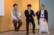 取材会ではおのおのが「NHK新人演芸大賞」の思い出を語った。
