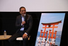 「全国未体験ツアー」広島バルト11でのティーチイン上映会に登壇した松本人志。