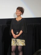 「地獄でなぜ悪い」初日舞台挨拶に登壇した友近。