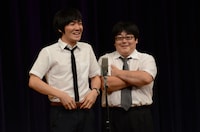 トップバッターを務めたタイムマシーン3号。