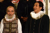 「Dステ14th『十二夜』」取材会後の様子。