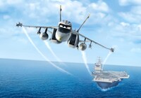 「プレーンズ」に登場する戦闘機・ブラボー。(c)2013 Disney Enterprises, Inc. All Rights Reserved.