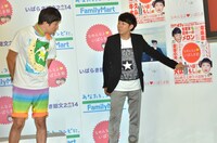 茨城の魅力を伝えるピース綾部（中央）。