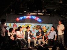 「オリジナルカクテルを作ろう」コーナーで、最終的に西堀を呼び捨てにする磁石。