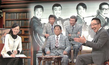 DVD「漫才のDENDO 聴（きく）編」の一場面。(c)2013 朝日放送 / 吉本興業