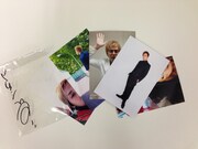 ヒロシスナップ写真5枚セット。価格は500円。