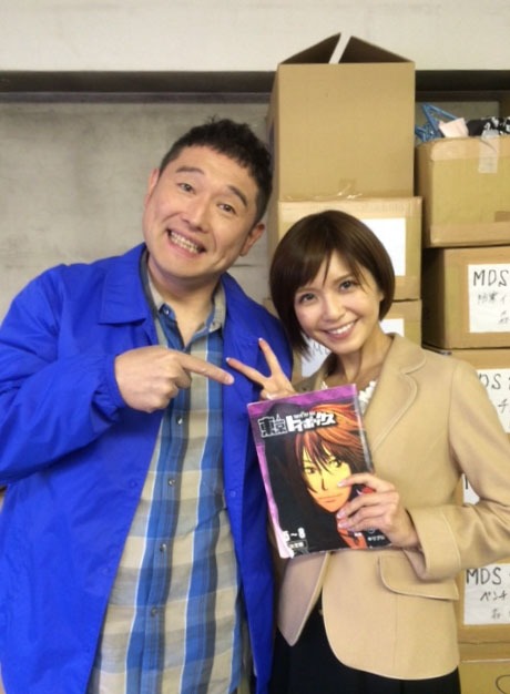 「東京トイボックス」第5話に出演するX-GUN西尾と、ヒロイン役の宇野実彩子（AAA）。(c)テレビ東京