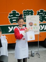 「吉野家 CAFE」イベントに登場した福田彩乃。