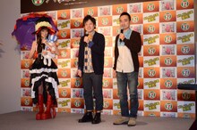 「セブン-イレブン ワンピースキャンペーン プレス発表会」に出演したかもめんたると南明奈。